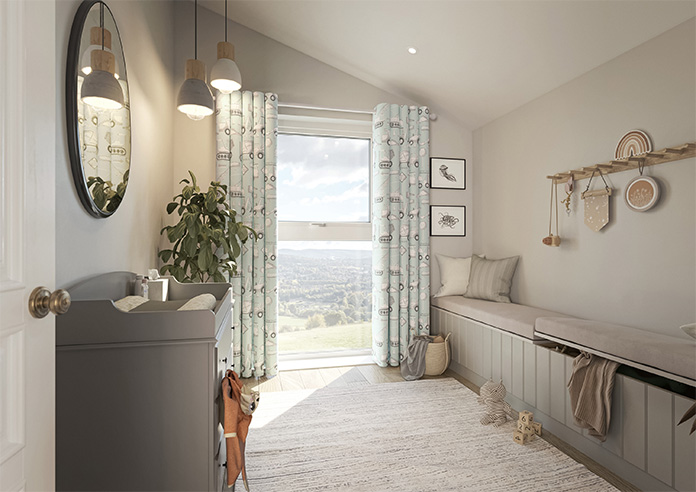 Tinker Town, Seafoam - Made to Measure Curtains - Image 8